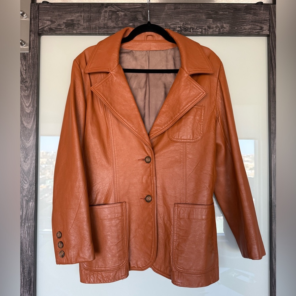 Vintage 70’s Women's Faux Leather Jacket